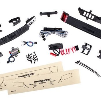 Traxxas LED light set, complete with power supply (contains headlights, tail lights, & distribution block) (fits #8111 body)