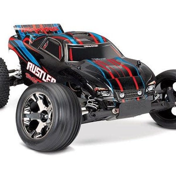 Traxxas Rustler VXL: 1/10 Scale Stadium Truck with TQi Traxxas Link Enabled W/TX & RX TSM, Partiial s