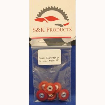 S&K PLASTIC GEAR 37T 64P 16DEG 3/32
