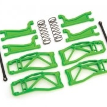 Traxxas Suspension kit, WideMaxx™, Green (includes front & rear suspension arms, front toe links, rear shock springs)