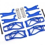 Traxxas Suspension kit, WideMaxx™, Blue (includes front & rear suspension arms, front toe links, rear shock springs)