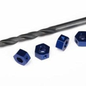 Traxxas WHEEL ADAPTERS, 12MM HEX, 6061 T6 ALUMINUM (BLUE ANODIZED)