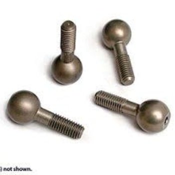 Traxxas Pivot balls, hard-anodized 7075-T6 aluminum (4)/ pivot ball cap bushings (4)