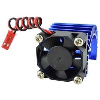 APEX Apex RC Products 540 / 550 Blue Aluminum Heat Sink W/ 30mm Fan #8041-BL