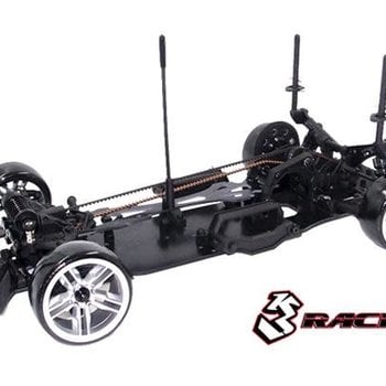 Sakura 3RACING Sakura D4 1/10 Drift Car(AWD- Sport Black edition) - Pre-assembled KIT-D4AAWDS/BK