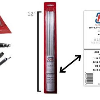 K&S Alum Telescoping Tubing 1/16-9/32