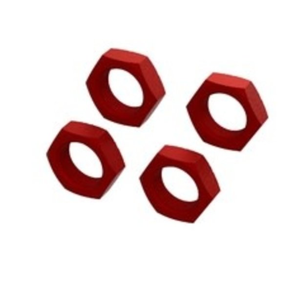 arrma Aluminum Wheel Nut 24mm (Red) (4)