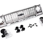 Traxxas Grille, Chevrolet Blazer (1979)/ grille retainers (4)/ headlight housing (2)/ lens (2)/ 2.6x8 BCS (4)/ 2.5x6 BCS (2) (fits #8130 body)