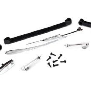 Traxxas Door handles, left, right & rear tailgate/ windshield wipers, left & right/ retainers (2)/ 1.6x5 BCS (self-tapping) (7) (fits #8130 body)