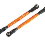 Traxxas Toe links, front (TUBES orange-anodized, 6061-T6 aluminum) (2) (for use with #8995 WideMaxx suspension kit)