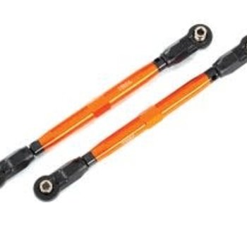 Traxxas Toe links, front (TUBES orange-anodized, 6061-T6 aluminum) (2) (for use with #8995 WideMaxx suspension kit)