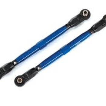 Traxxas Toe links, front (TUBES blue-anodized, 6061-T6 aluminum) (2) (for use with #8995 WideMaxx suspension kit)