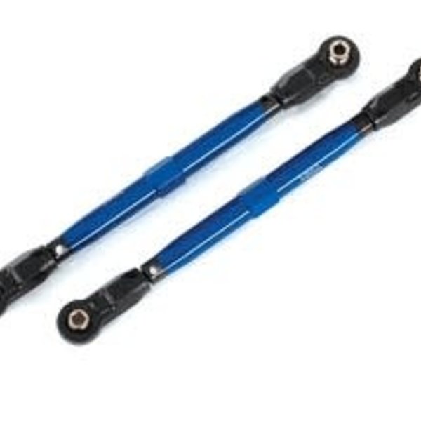 Traxxas Toe links, front (TUBES blue-anodized, 6061-T6 aluminum) (2) (for use with #8995 WideMaxx suspension kit)