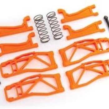 Traxxas Suspension kit, WideMaxx™, Orange (includes front & rear suspension arms, front toe links, rear shock springs)