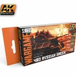 AKI AK Interactive Wargame Series 4Bo Russian Green Modulation & Effects Paint Set