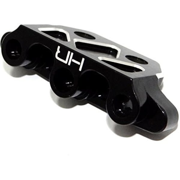 HOT RACING Aluminum Rear Hinge Pin Brace and Skid Plate - Traxxas