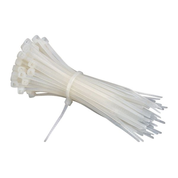 5 In. WHITE Cable Ties 100 Pk.