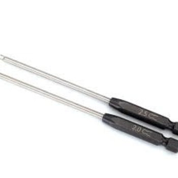 Traxxas Speed Bit Set, hex driver, 2-piece ball-end (2.0mm, 2.5mm), 1/4' drive
