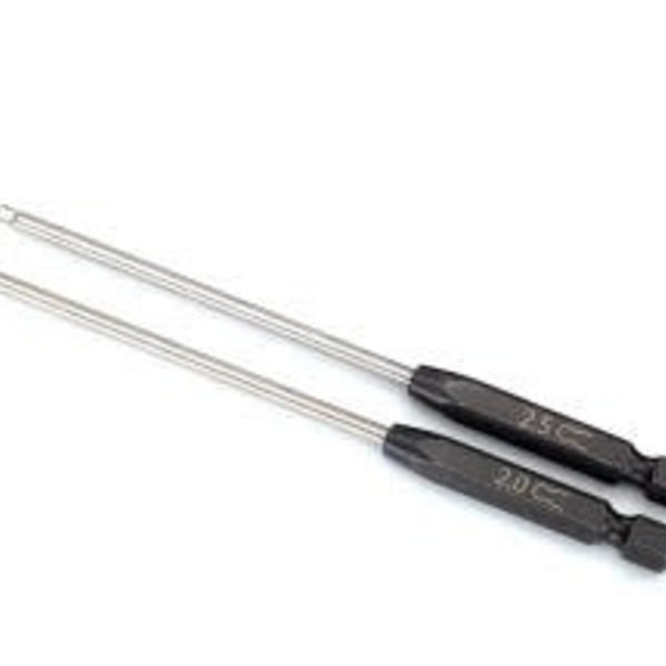 Traxxas Speed Bit Set, hex driver, 2-piece ball-end (2.0mm, 2.5mm), 1/4' drive