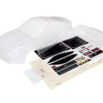 Traxxas Body, Ford Mustang (clear, requires painting)/ window masks/ decal sheet
