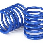 Traxxas Spring, shock (blue) (3.7 rate) (2)