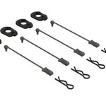 arrma Body Clip Retainers 1/5 Scale (Black, 4)