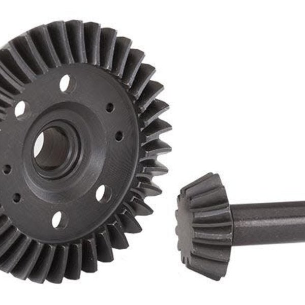 Traxxas Ring gear, differential/ pinion gear, differential (machined, spiral cut) (front)