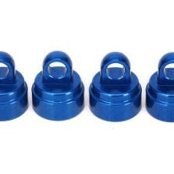 Traxxas 3767A Shock Caps Alum Blue Anodized (4)