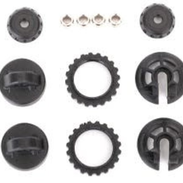 Traxxas Caps & spring retainers, GTR shock (upper cap (2)/ hollow balls (4)/ bottom cap (2)/ upper retainer (2)/ lower retainer (2))