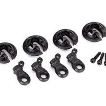 Traxxas Spring retainers, lower (captured) (4)/ 2.5x10 CS (4)
