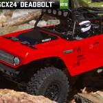 SCX24 Deadbolt 1/24th Scale Elec 4WD - RTR, Red (Ground shipping included in online price to the lower 48 states)