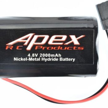 APEX Apex RC Products 4.8v 2000Mah NiMh Square Receiver Battery