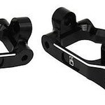 HRA Black Aluminum Front C-Hub Set - Super Rock Rey