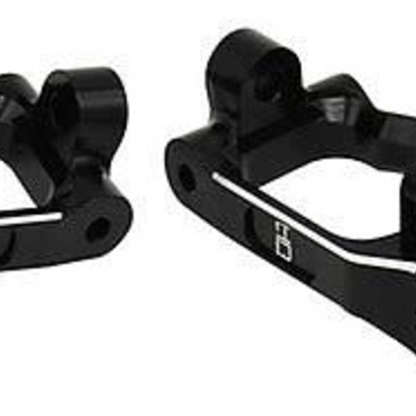 HRA Black Aluminum Front C-Hub Set - Super Rock Rey