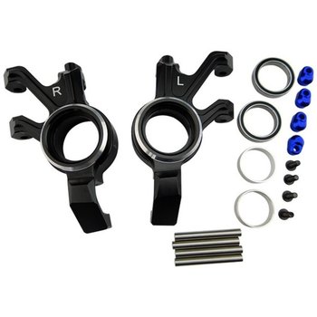 HOT RACING XMX2101 Aluminum Steering Knuckle Black X-Maxx