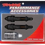 Traxxas Shocks, GTR long hard-anodized, PTFE-coated bodies with TiN shafts (assembled) (2) (without springs)