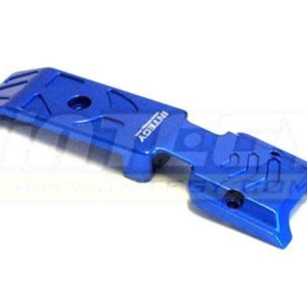 Integy Mid-Front Skid Plate, Blue: Revo