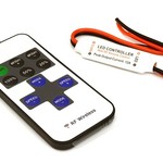 Integy 5-24VDC, 12A Inline LED Multifunction RF Wireless Controller w/ 11-key Remote