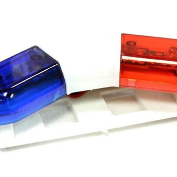 Integy Police Car Roof Top Flashing LED Light Bar Kit for 1/10 Scale