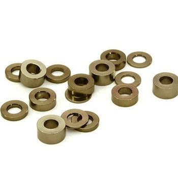 Integy Billet Machined 16pcs Aluminum M3x6 Washer Spacer (0.5, 1.0, 2.0, 3.0mm)
