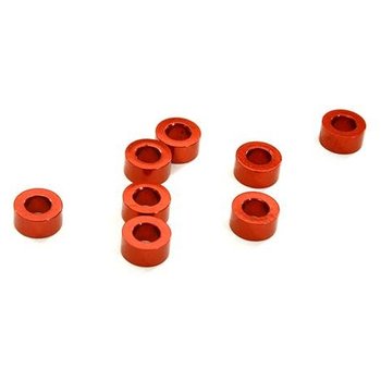 Integy Billet Machined 8pcs Aluminum M3x6 Washer Spacer (Thick=3.0mm)