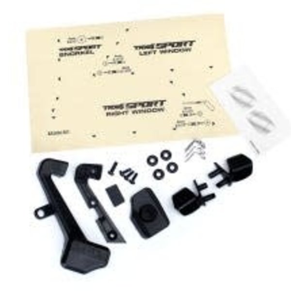 Traxxas Mirrors, side (left & right)/ snorkel/ mounting hardware (fits #8111 or #8112 body)