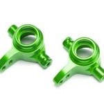 Traxxas Steering blocks, 6061-T6 aluminum (green-anodized), left & right