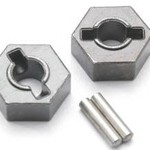 Traxxas 4954R Wheel hubs, hex (steel)