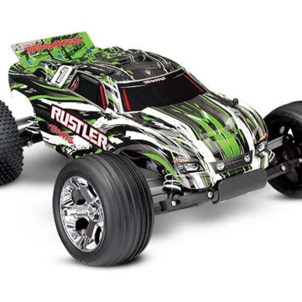 Traxxas Rustler: 1/10 Scale Stadium Truck with TQ 2.4 GHz radio system batter and charger NOT included