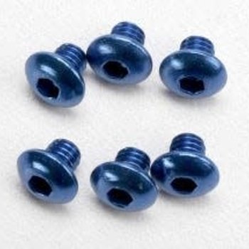 Traxxas 3940 Button Head Screw 4x4 Aluminum Blue Jato (6)