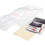 Traxxas Body, Rustler 4X4 (clear, requires painting)/ window, grill, lights decal sheet