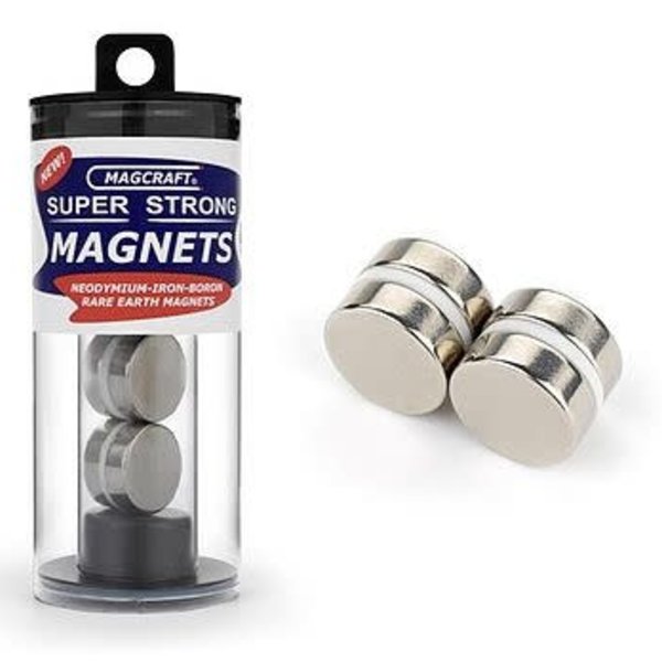 MAGCRAFT 3/4''x1/4'' Rare Earth Disc Magnets (4)