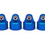 Traxxas Shock caps, aluminum (blue-anodized), GT-Maxx shocks (4)