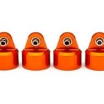 Traxxas Shock caps, aluminum (orange-anodized), GT-Maxx shocks (4)